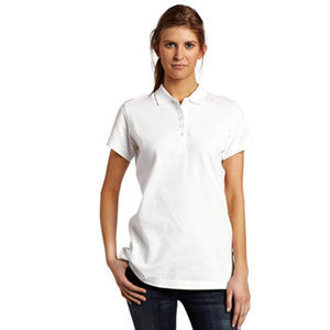 Dickies Women's Pique White Polo Shirt Size Small